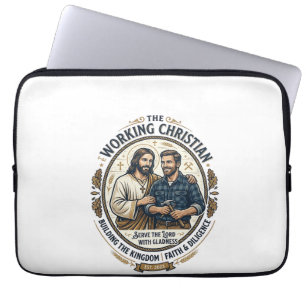 Jesus Bauhandwerk Shirt Christliches Grafik_ Laptopschutzhülle