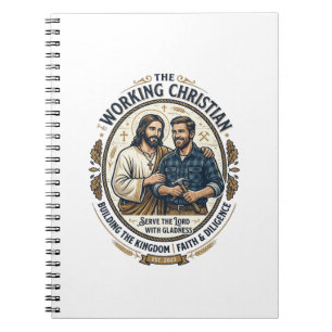 Jesus Bauhandwerk Shirt Christliches Grafik_ Notizblock