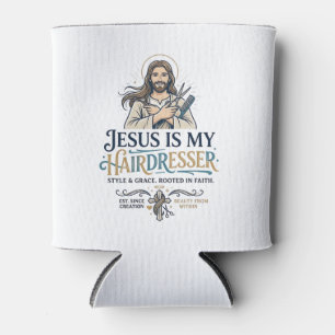 Jesus Beauty Salon Friseur T-Shirt Inspiration Dosenkühler