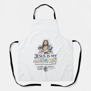 Jesus Beauty Salon Friseur T-Shirt Inspiration Schürze