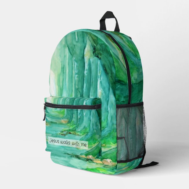 Jesus Bedruckter Rucksack (Rückseitige Ecke Rechts)