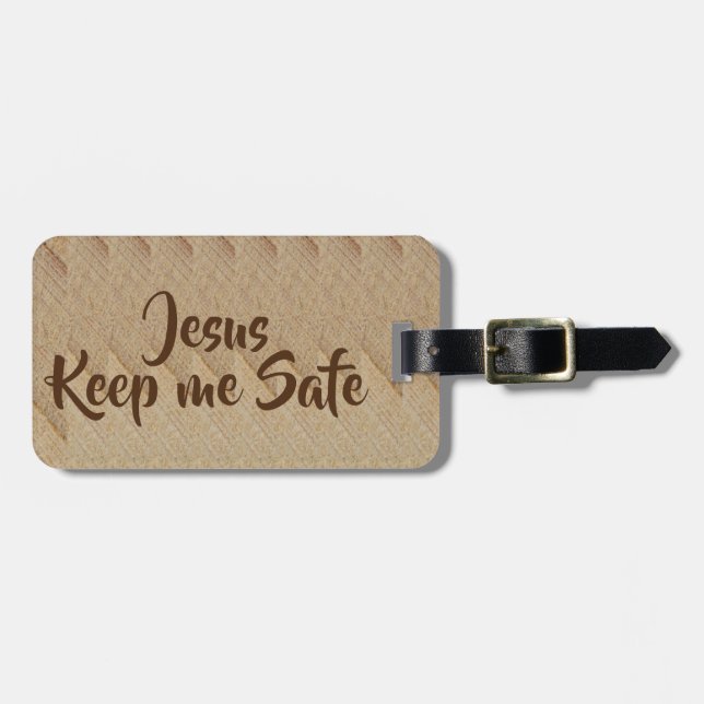 Jesus behalten mich sicherer Gepäck-Umbau Gepäckanhänger (Vorderseite horizontal)