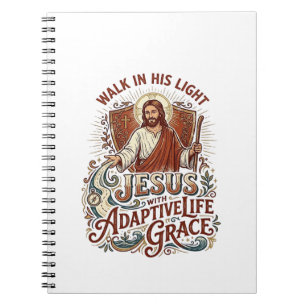 Jesus-Behindert-Shirt Inspiration Notizblock