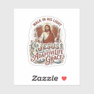 Jesus-Behinderte-Ermutigung-T-Shirt Inspiration Aufkleber