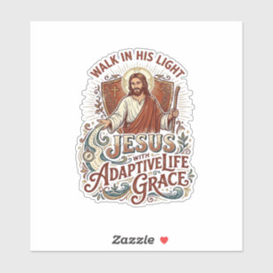 Jesus-Behindertenhilfe-T-Shirt Inspiration Aufkleber
