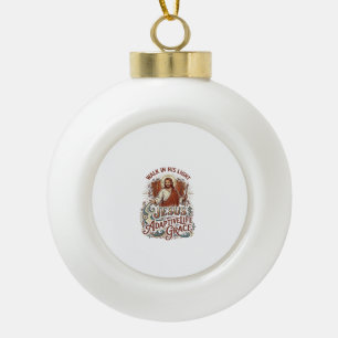 Jesus-Behindertenhilfe-T-Shirt Inspiration Keramik Kugel-Ornament