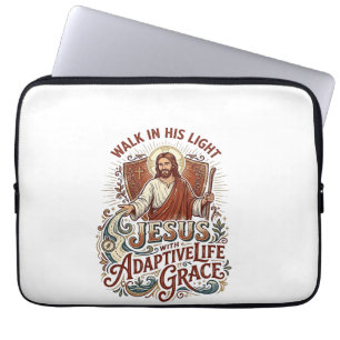 Jesus-Behindertenhilfe-T-Shirt Inspiration Laptopschutzhülle