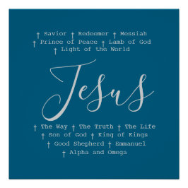 "Jesus" beruht auf Christlichem Glauben Poster