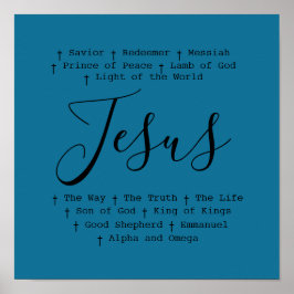 "Jesus" beruht auf Christlichem Glauben Poster