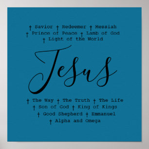 "Jesus" beruht auf Christlichem Glauben Poster