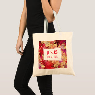 JESUS BEST GIFT JEMALS Weihnachten Tragetasche