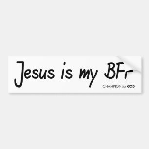 Jesus-BESTE FREUNDIN Autoaufkleber