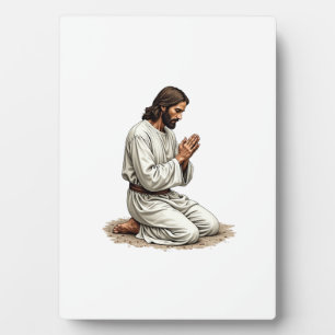 Jesus betende Hände Vintage-Engraving Faith Tee (4 Fotoplatte