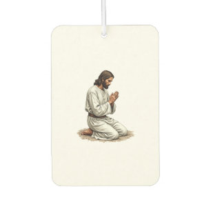 Jesus betende Hände Vintage Gravur Faith Tee (4 Autolufterfrischer
