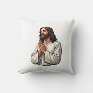 Jesus betende Hände Vintage-Stich-T-Shirt 2 Kissen