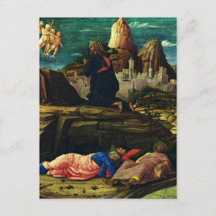 Jesus betet im Garten Gethsemane Postkarte