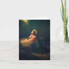 Jesus betet im Garten von Gethsemane  Karte