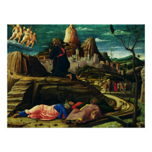 Jesus betet im Garten von Gethsemane Poster