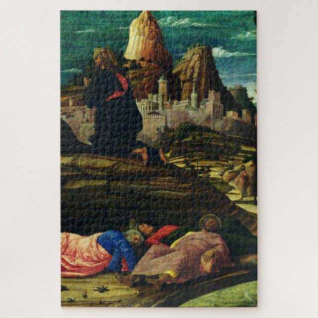 Jesus betet im Garten von Gethsemane Puzzle (Vertikal)