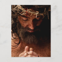 Jesus betet mit Dornenkronen