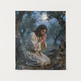 Jesus betet wandteppich