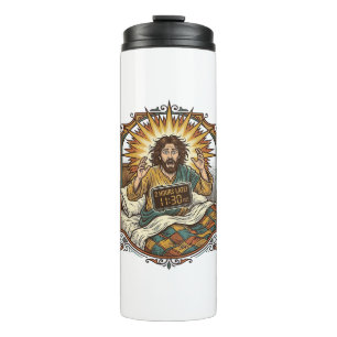 Jesus betrunken Online-Einkaufsbeleg Morgen danach Thermosbecher