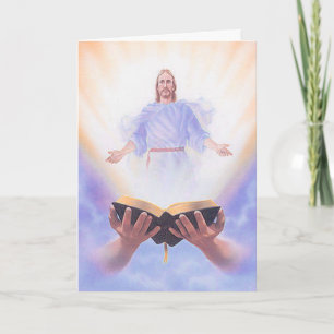 Jesus Bibel Grußkarte Karte