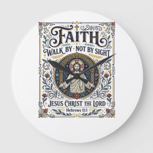 Jesus Bibel Journaling Schrift Kunst Shirt Christi Große Wanduhr