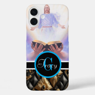 Jesus Bibel mit Hand gehalten iPhone 16 Plus Hülle