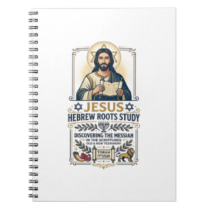 Jesus Bibel Sprachen Hebräisch Griechisch Nerd-Shi Notizblock