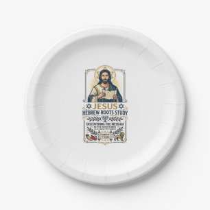 Jesus Bibel Sprachen Hebräisch Griechisch Nerd-Shi Pappteller