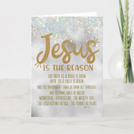 Jesus, Bibelverse Freude am Weihnachtsfest Feiertagskarte