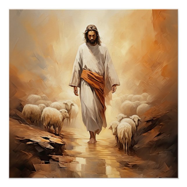 jesus, bible art, christian poster (Vorderseite)