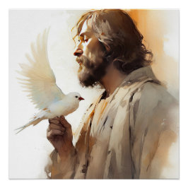 jesus, bible art, christian poster