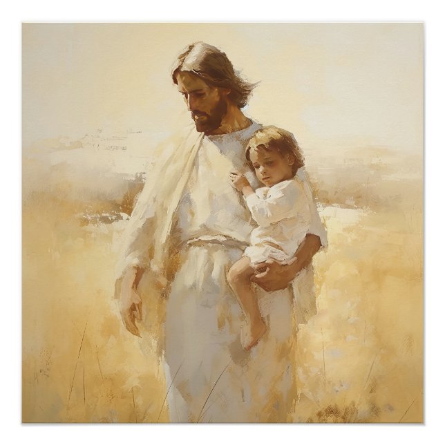 jesus, bible art, new testament poster (Vorderseite)