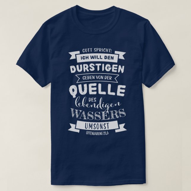 Jesus Bible Christliche Spruch Bible Version Gesch T-Shirt (Design vorne)