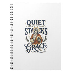 Jesus-Bibliothekar Grafik-T-Shirt Christliche Kuns Notizblock