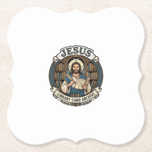 Jesus Bibliothekskartenarchiv Jesus Bibliothekskar Untersetzer