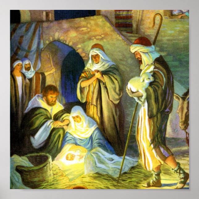 Jesus Birth Poster 15x15 (Vorne)