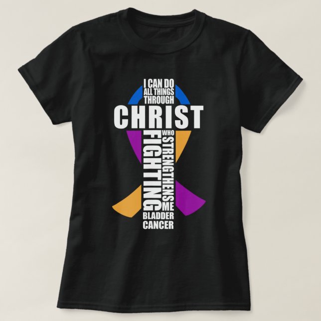 Jesus Blase Krebs Christliche T kann ich tun, alle T-Shirt (Design vorne)