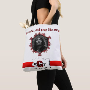 Jesus Bleib ruhig & bete wie verrückt Monogramm Ta