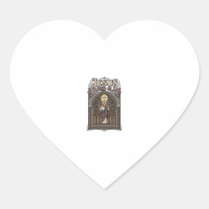 Jesus Bleiglas Jesus Bleiglas Kathedrale Herz-Aufkleber