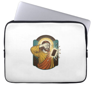 Jesus blendet die maximale Helligkeit des Telefons Laptopschutzhülle