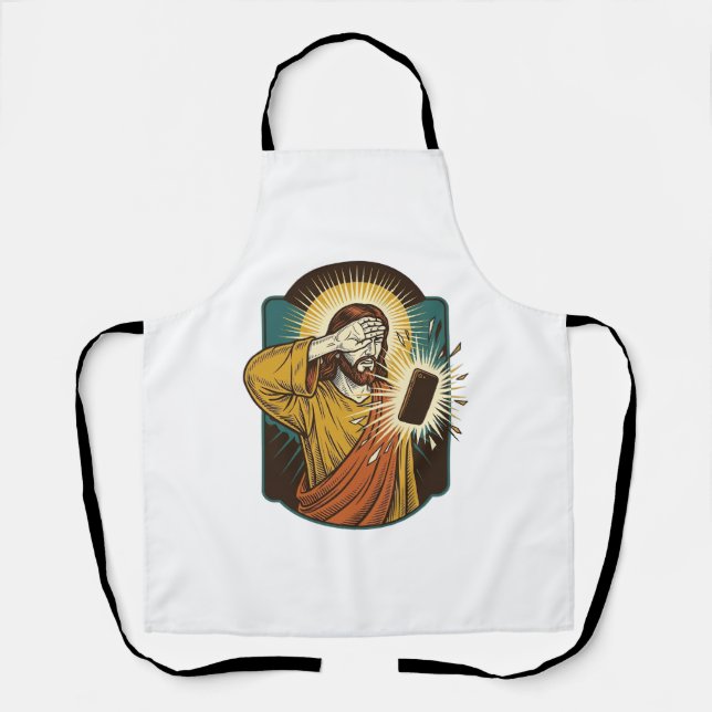 Jesus blendet die maximale Helligkeit des Telefons Schürze (Vorderseite)