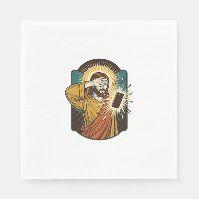 Jesus blendet die maximale Helligkeit des Telefons Serviette (Vorderseite)