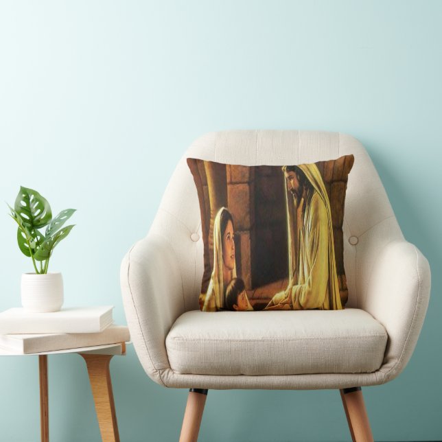 Jesus Blessing Pillow Kissen (Stuhl )