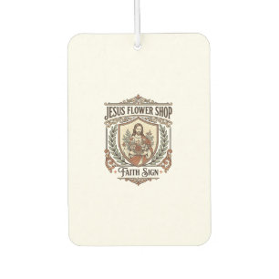 Jesus Blumenladen Glaubensschild Jesus Blumenladen Autolufterfrischer