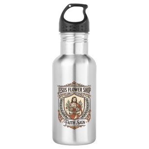 Jesus Blumenladen Glaubensschild Jesus Blumenladen Edelstahlflasche