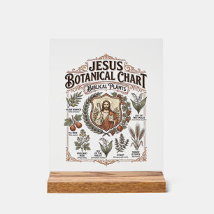 Jesus Botanischer Chart Biblische Pflanzen Jesus B Acrylschild