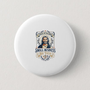 Jesus Boutique Inhaber eines kleinen Geschäfts Hem Button
